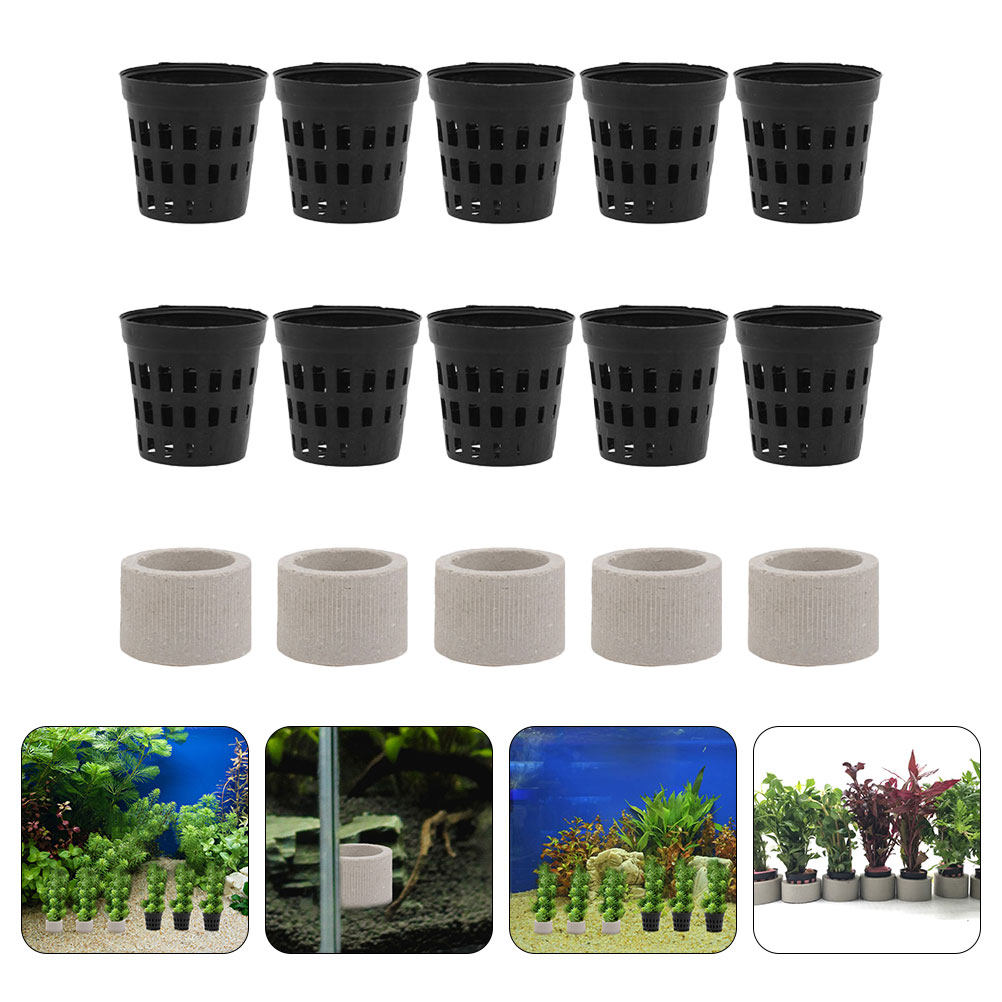 Aquarium Planted Tank Setup - 1Set Aquarium Water Plant Fixing Cup