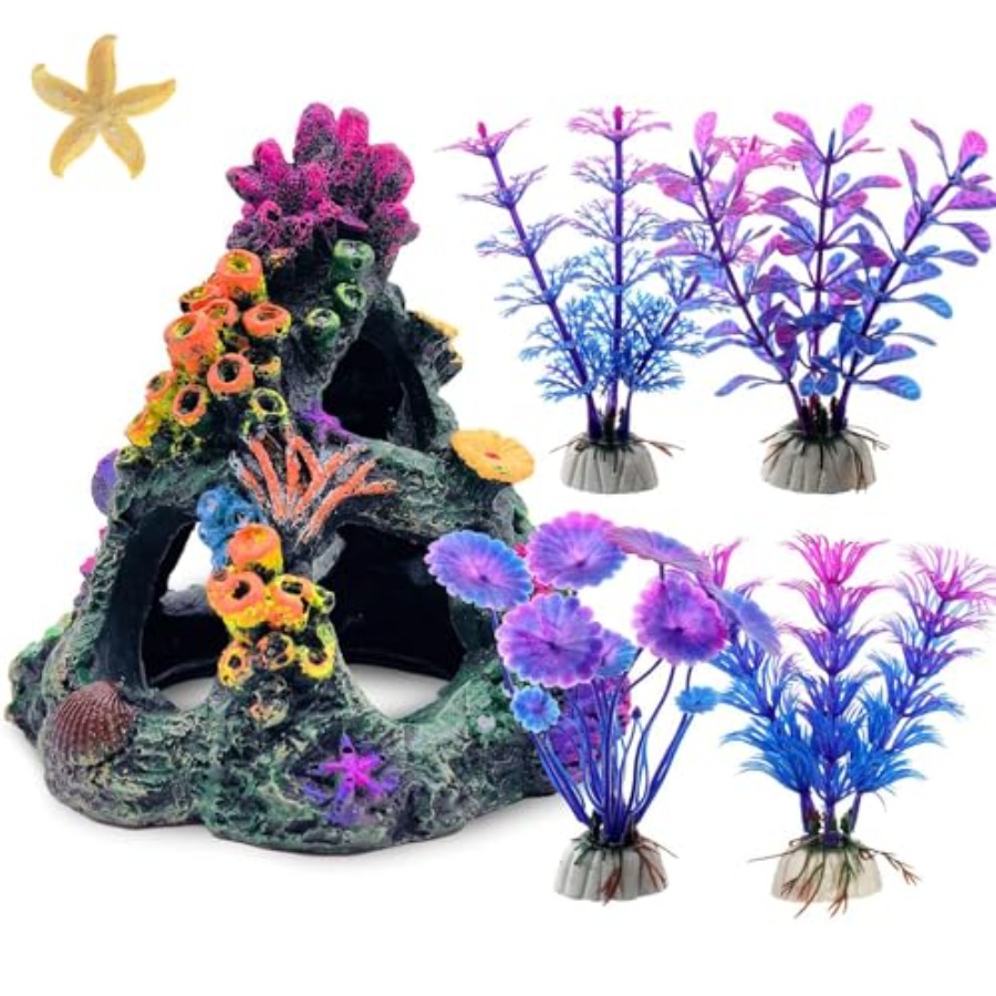 Aquarium Plants - Fish Tank Decoration Set, Aquarium Decor