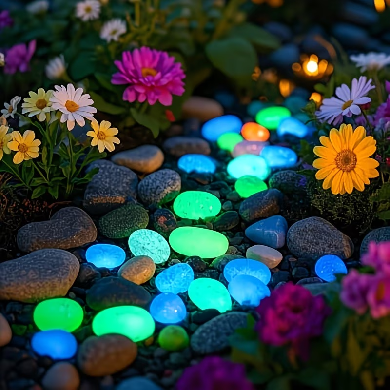 300PCS Luminous Pebble Set,0.9 - Aquarium Plants 评论和价格
