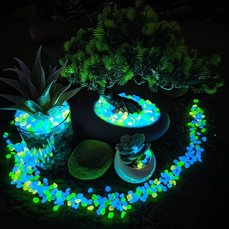 300PCS Luminous Pebble Set,0.9 - Aquarium Plants 评论和价格