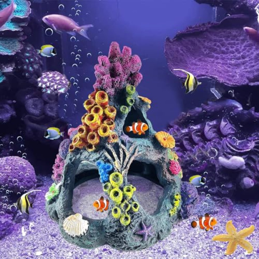 Fish Tank Decoration Set, Aqua - Aquarium Plants 评论和价格