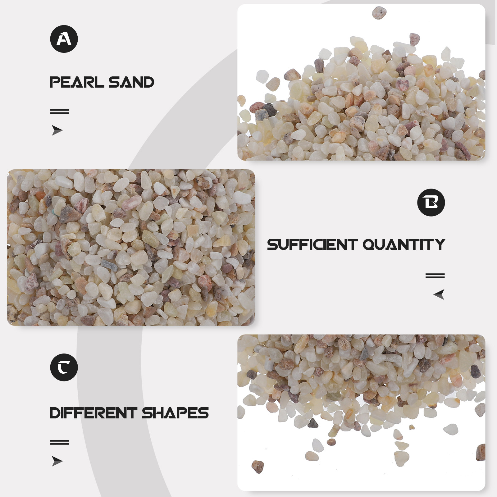 1Set Colorful Smooth Aquarium  - Aquarium Plant Gravel 评论和价格