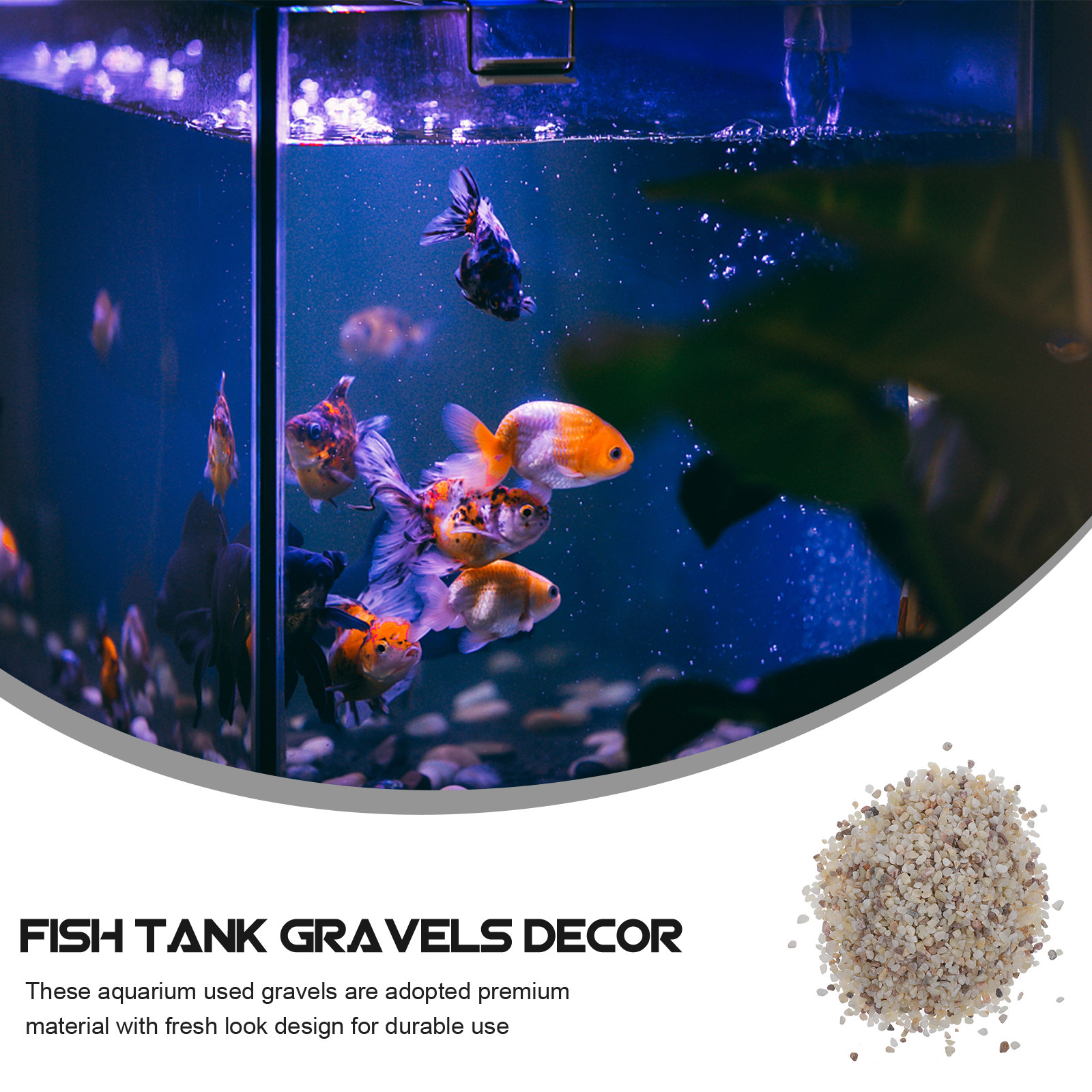1Set Colorful Smooth Aquarium  - Aquarium Plant Gravel 评论和价格
