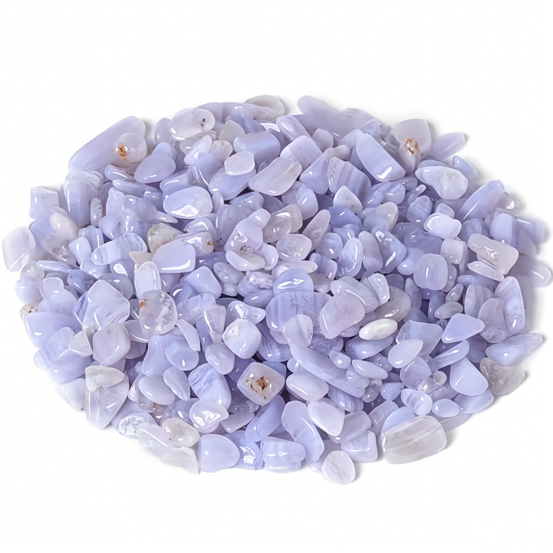 Blue Chalcedony chips Stone, C - Aquarium Plant Gravel 评论和价格