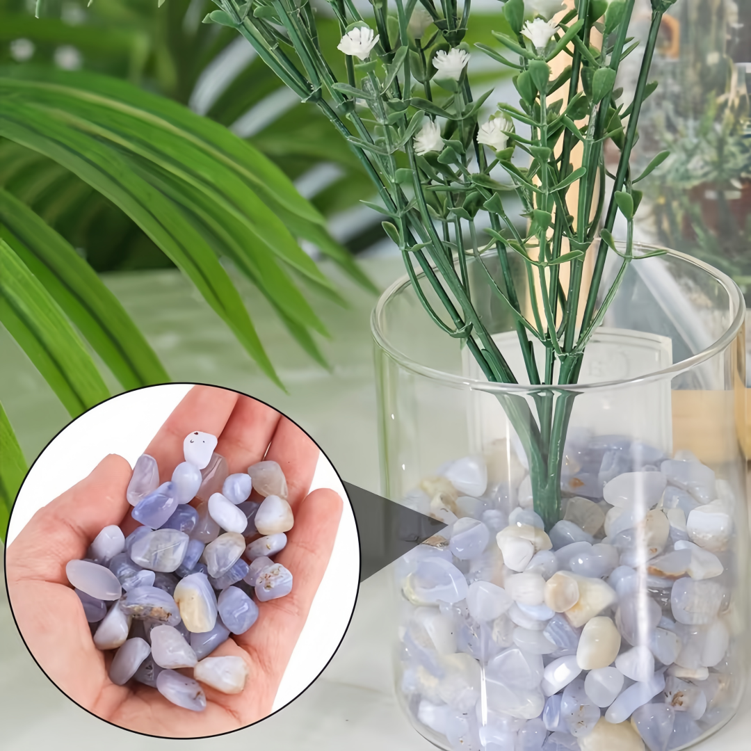 Blue Chalcedony chips Stone, C - Aquarium Plant Gravel 评论和价格