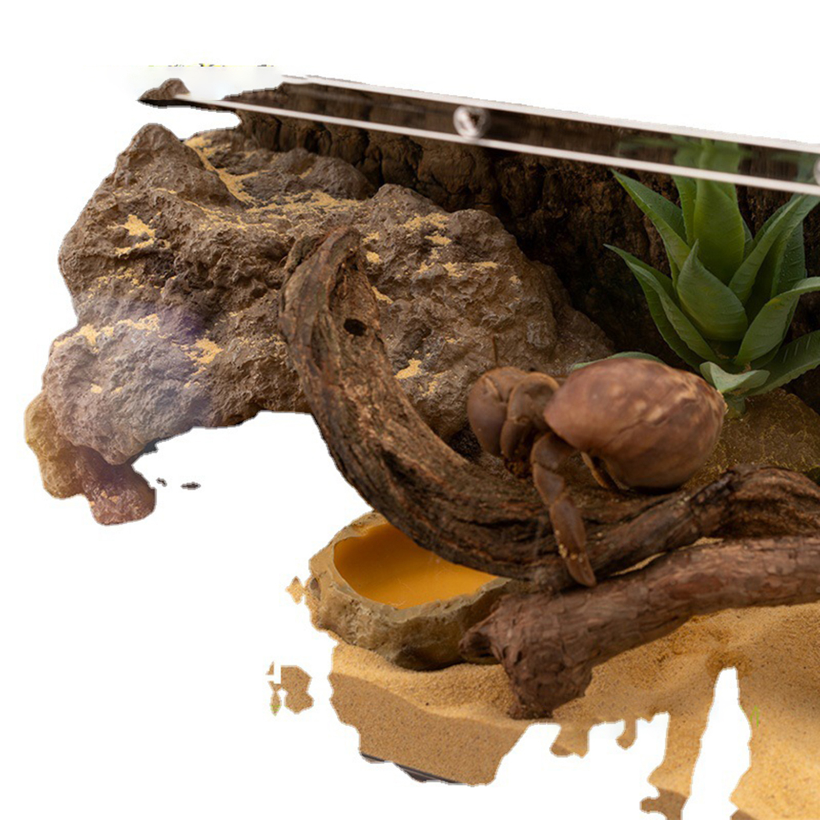 Resin Reptile Hide Cave Artifi - Aquarium Planting Ideas 评论和价格