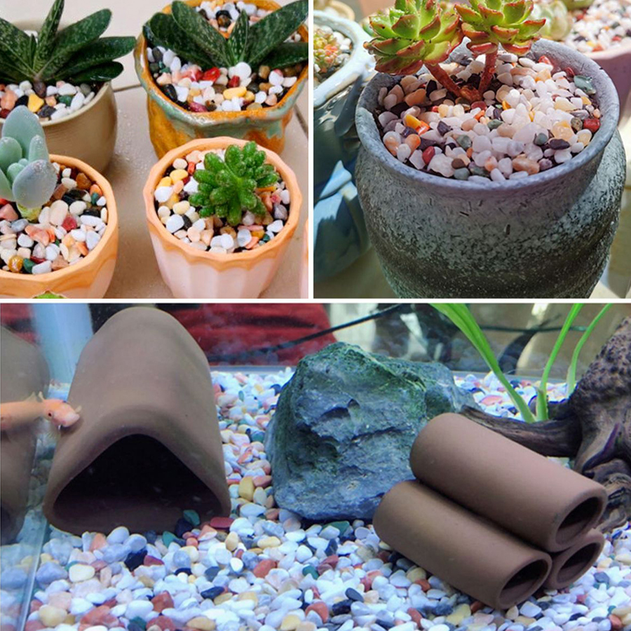 100g Mixed Color Gravels Stone - Aquarium Plant Gravel 评论和价格