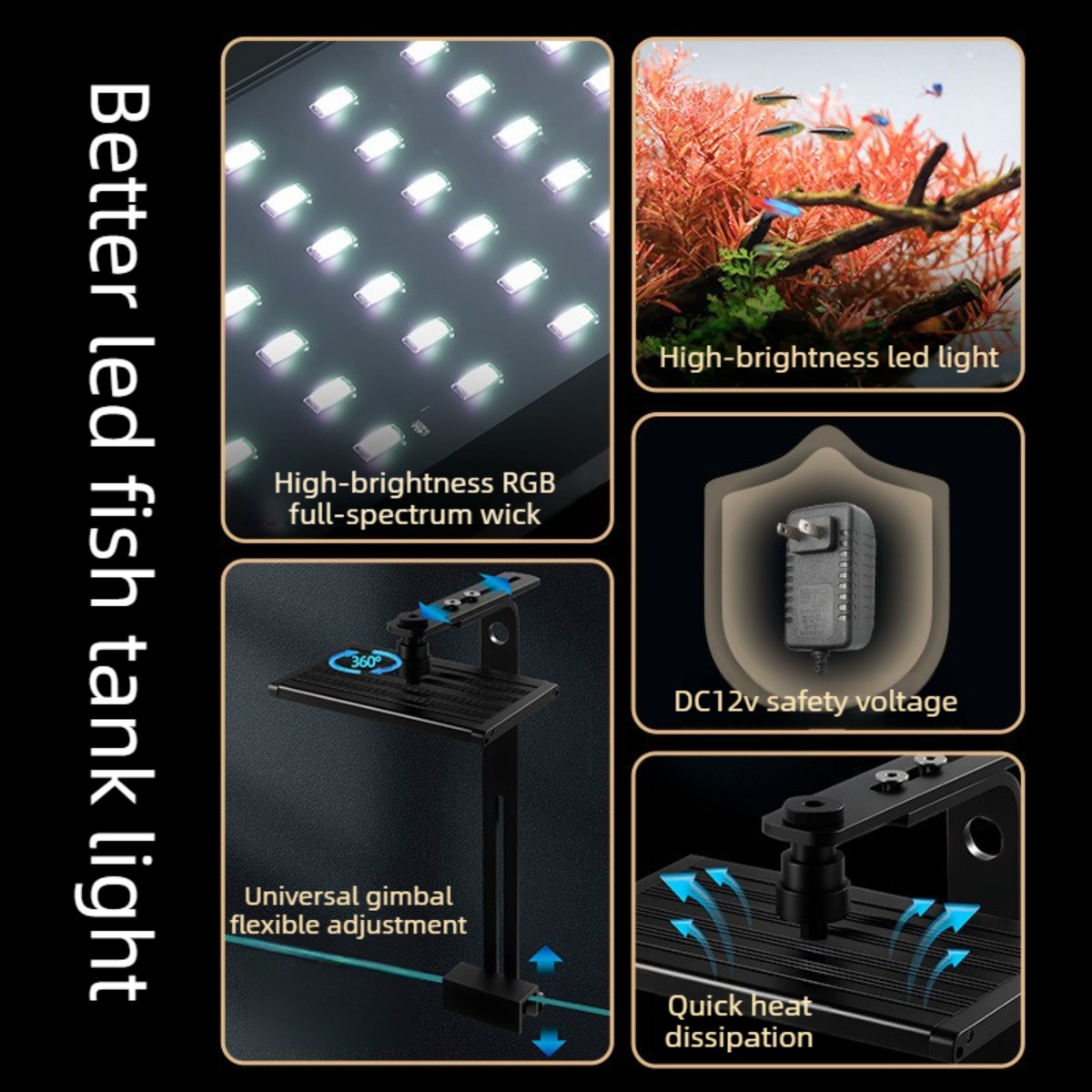 Dimmable LED Aquarium Light wi - Planted Aquarium Freshwater 评论和价格