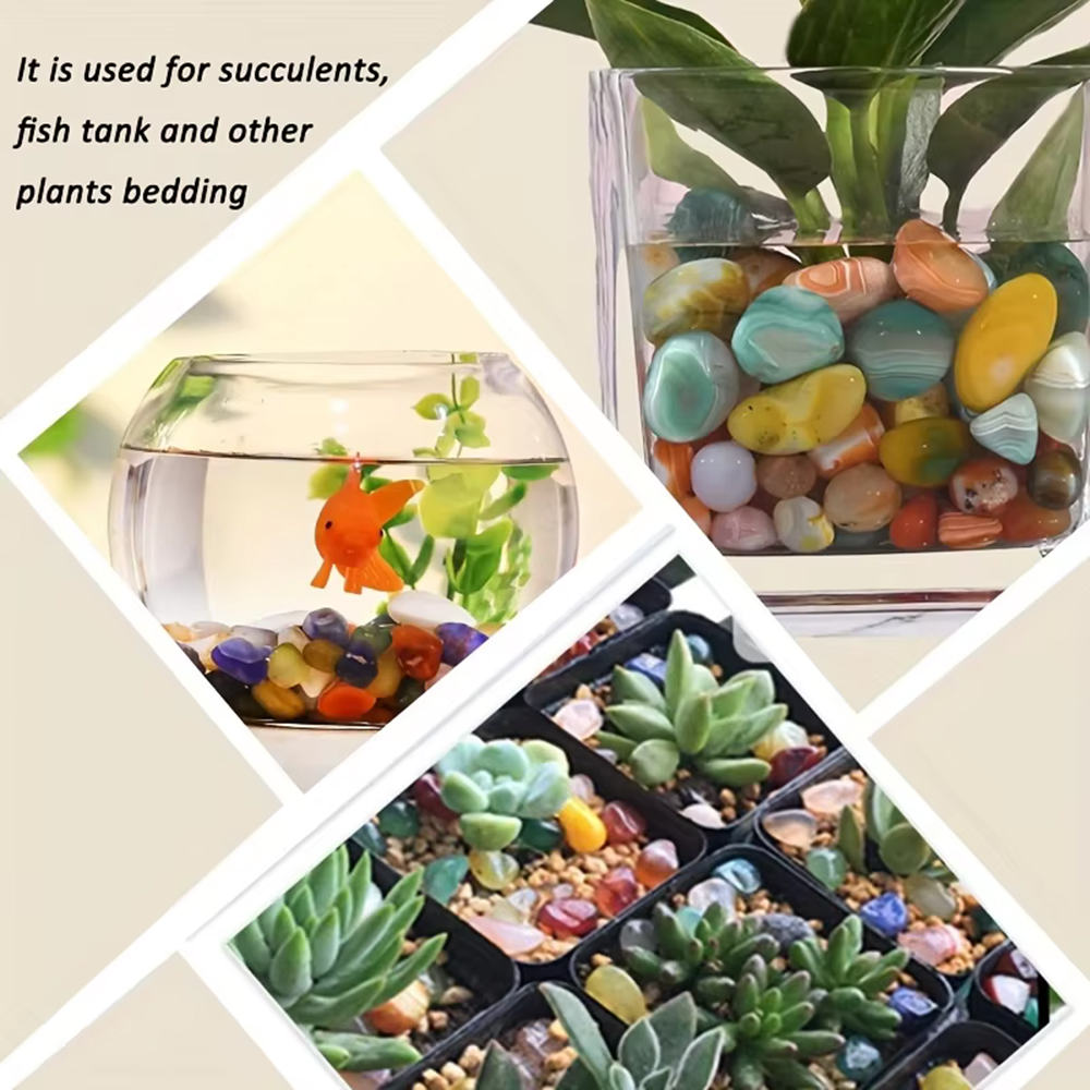Natural Stone Tumbled Agate Gr - Aquarium Plant Gravel 评论和价格