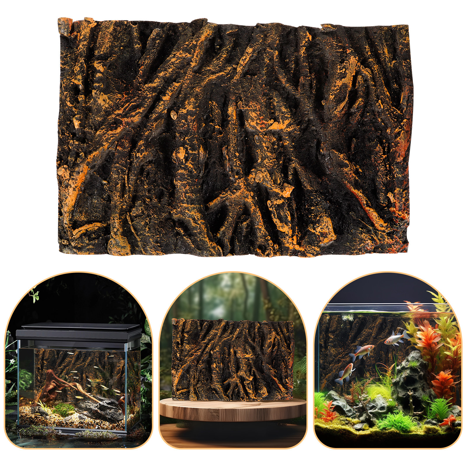 3D Tree Root PU Aquarium Backg - Aquarium Plants Book 评论和价格
