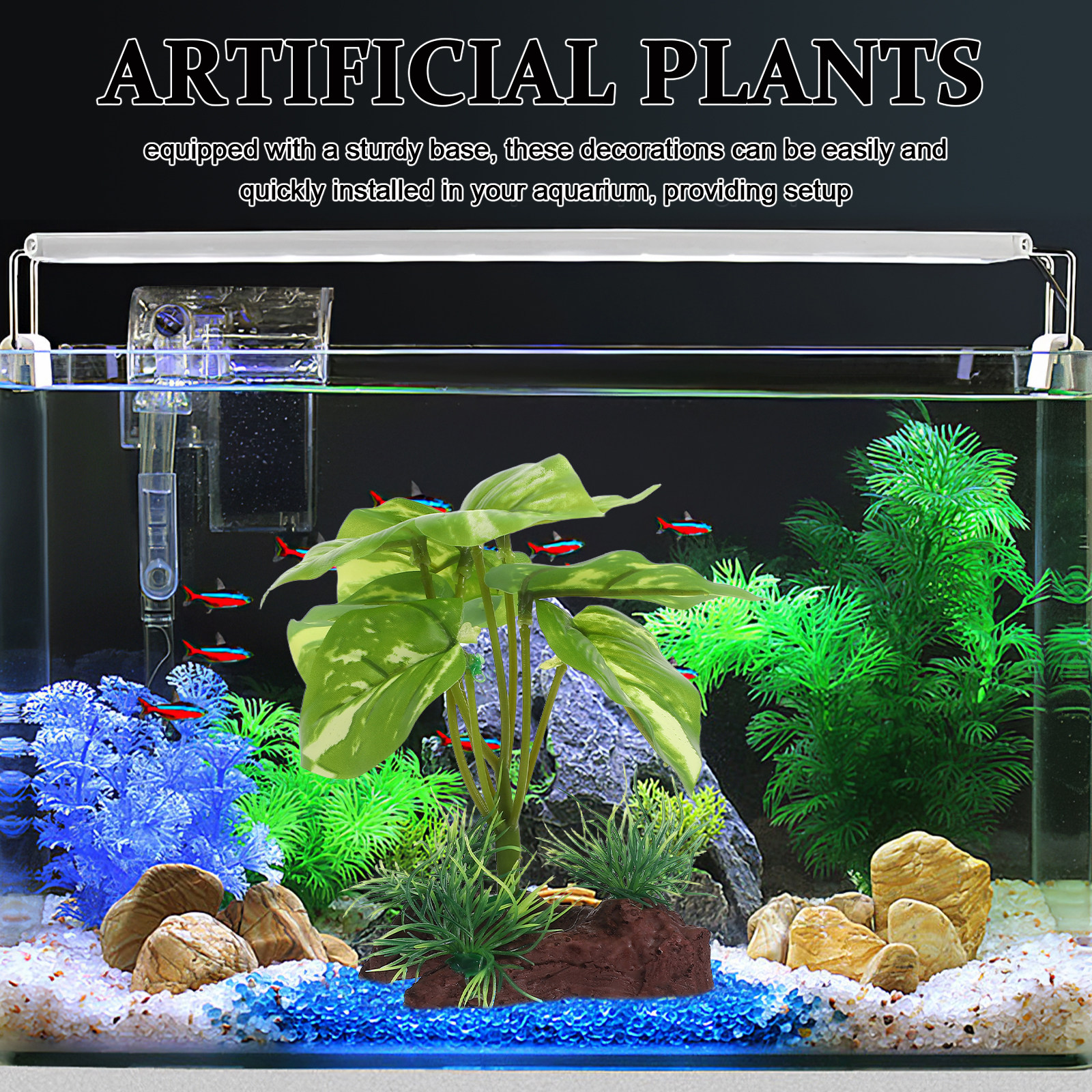 Premium Artificial Aquarium Pl - Aquarium Planted Tank Setup 评论和价格