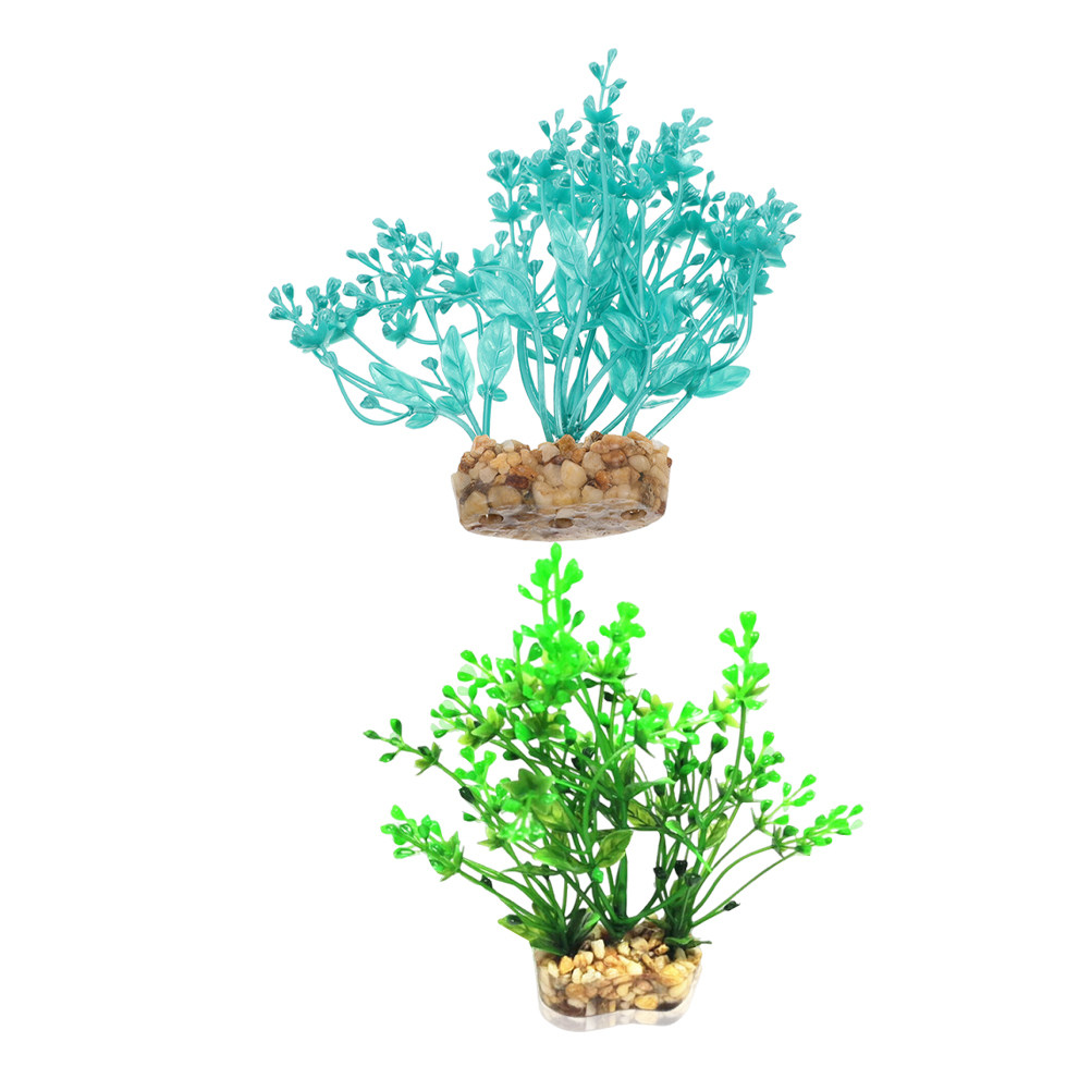 2Pcs Simulated Water Grass Pla - Aquarium Planted Tank Setup 评论和价格