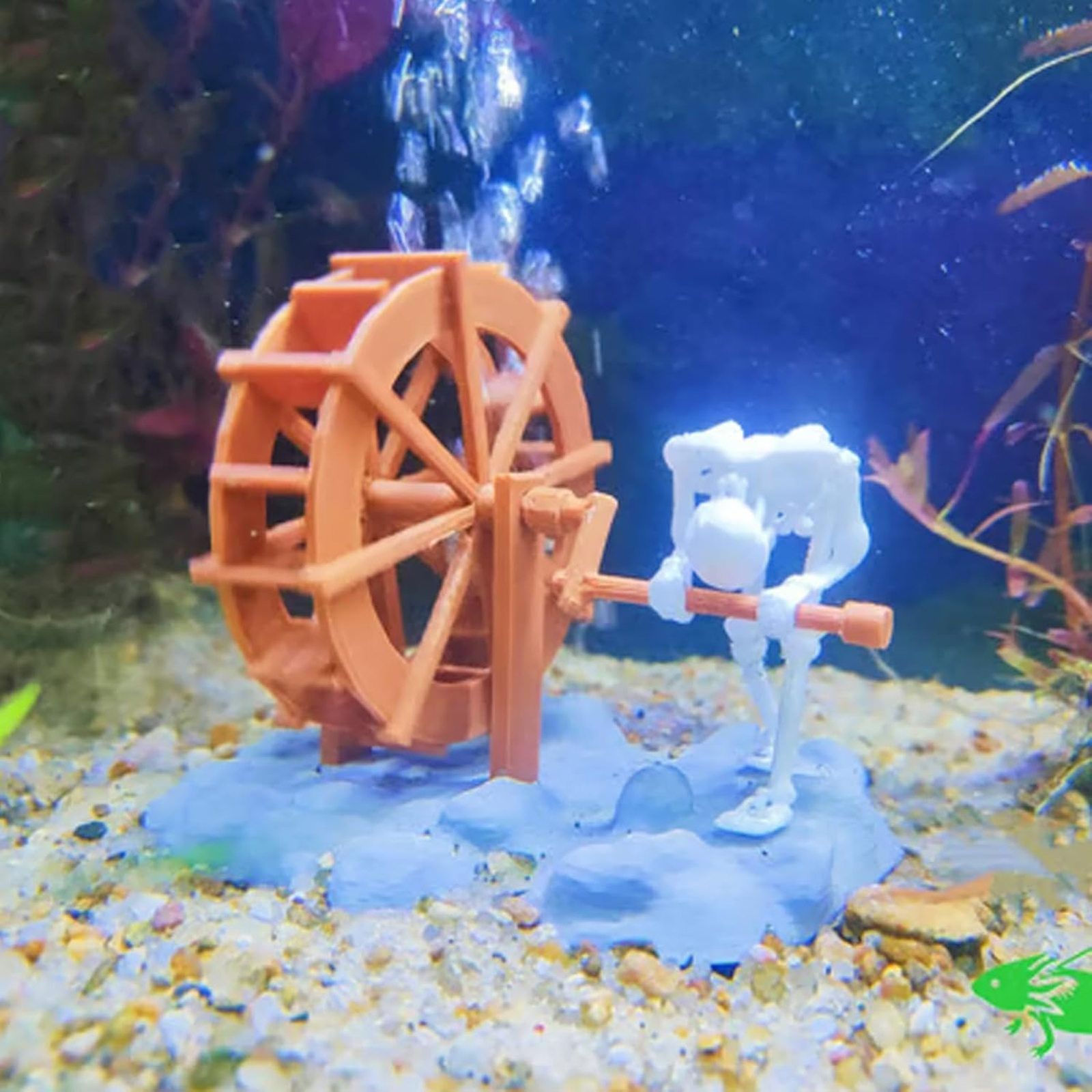 Skeleton Waterwheel Creative U - Aquarium Planting Ideas 评论和价格